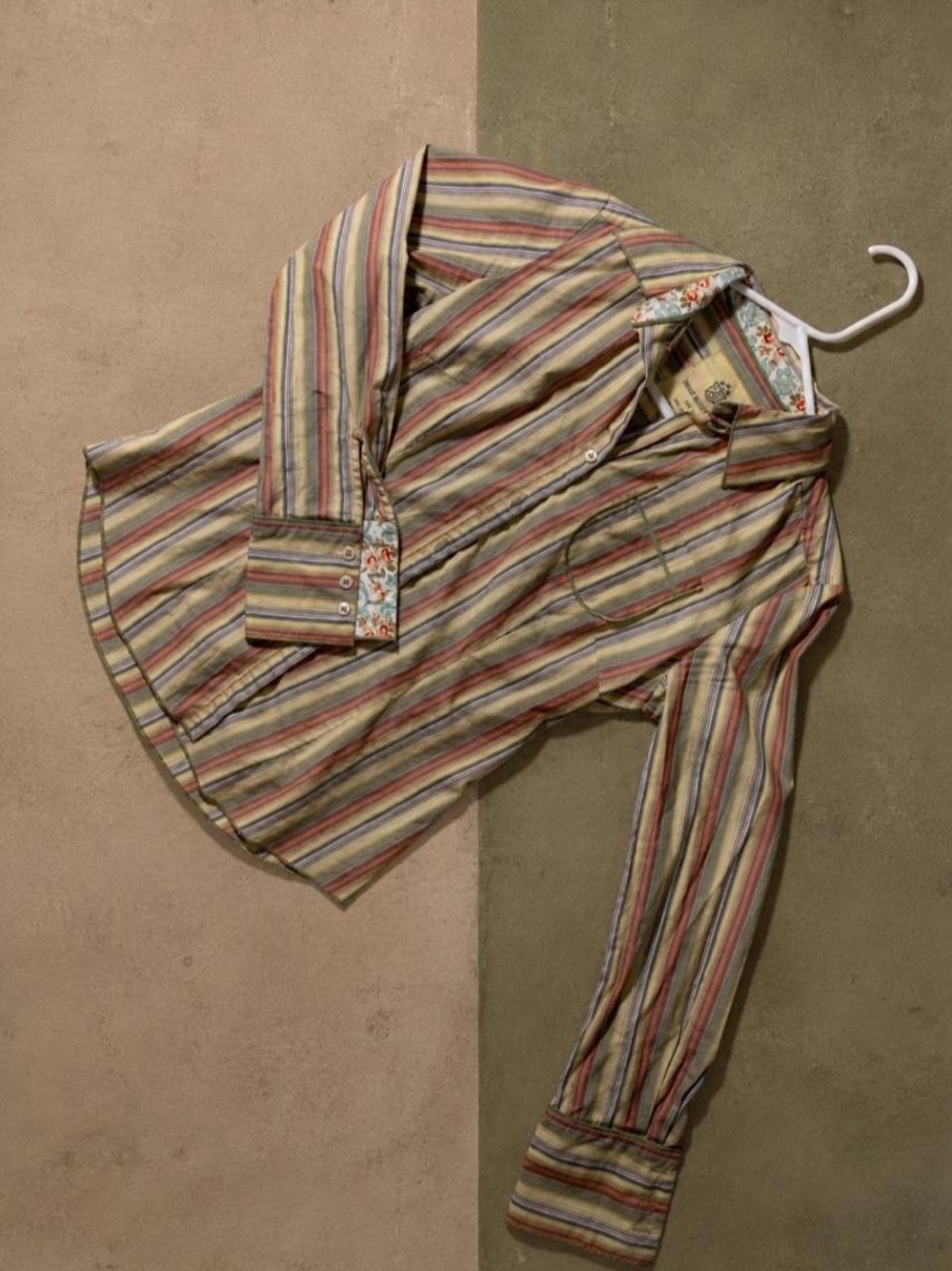 Indigo Palms striped button-up 🌿